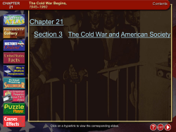 A New Red Scare (cont.)