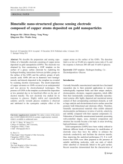 Bimetallic nano-structured glucose sensing electrode composed of