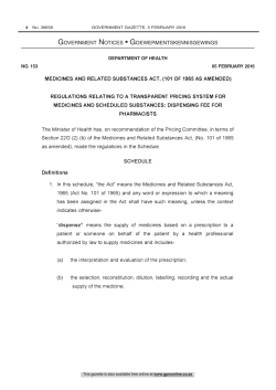 Medicines and Related Substances Act