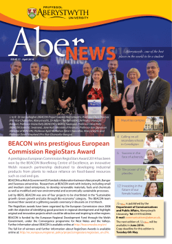 BEACON wins prestigious European Commission RegioStars Award