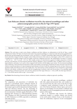 Late Holocene climatic oscillations traced by clay mineral
