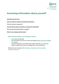 Accessing information about yourself