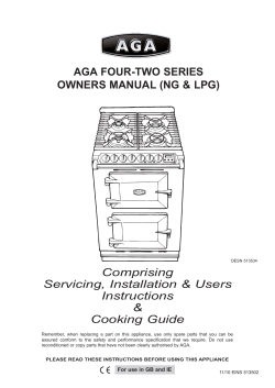 Aga Four Two manual11-10 EINS 513502