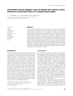 Coevolution and the adaptive value of autumn tree colours