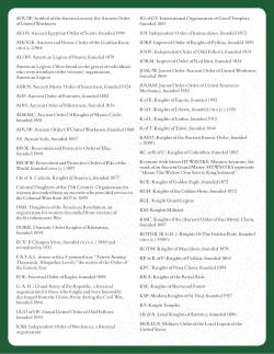 AOUW: Symbol of the fraternal society the Ancient