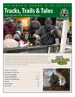 2016 Spring Issue - Colorado Parks and Wildlife