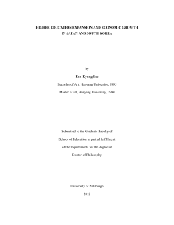 HIGHER EDUCATION EXPANSION AND ECONOMIC GROWTH IN