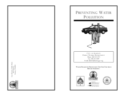 Preventing Water Pollution