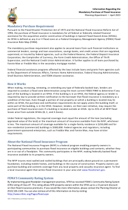 Mandatory Purchase Requirement How it Works About the National