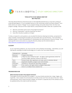 Best Practices - Study Abroad Directory