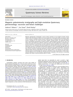 Magnetic paleointensity stratigraphy and high-resolution
