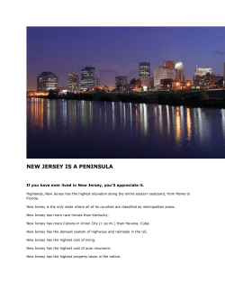 new jersey is a peninsula