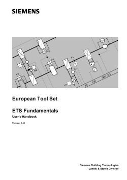 European Tool Set ETS Fundamentals