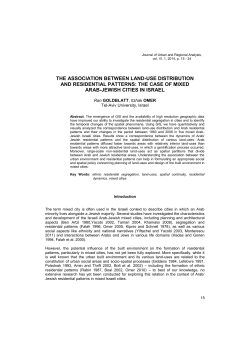 the association between land-use distribution and residential