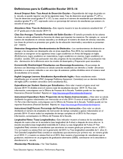 2016 SRC Definiciones - Texas Education Agency