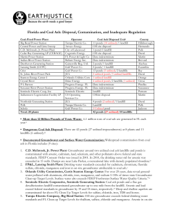 Florida and Coal Ash