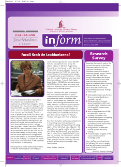 Inform Issue 32 - James Hardiman Library