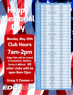 CLUB TIME CLASS INSTRUCTOR STUDIO Danbury 8:15 AM