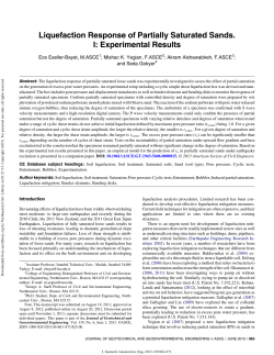 Liquefaction Response of Partially Saturated Sands. I: Experimental