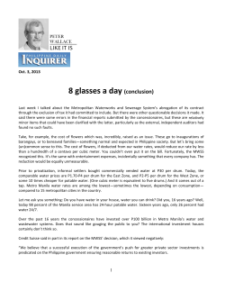 8 glasses a day (conclusion)