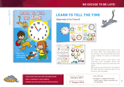 LEARN TO TELL THE TIME