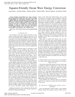 Equator-Friendly Ocean Wave Energy Conversion