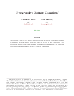 Progressive Estate Taxation