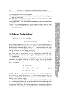 16.1 Runge-Kutta Method