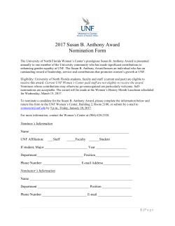 2017 Susan B. Anthony Award Nomination Form