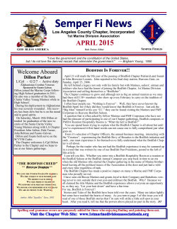 april 2015 - Los Angeles County Chapter