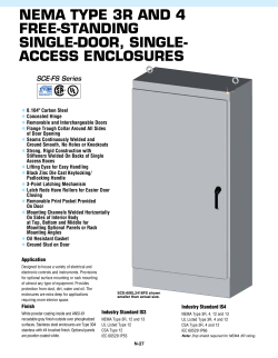 NEMA TYPE 3R and 4 FREE-STANDING SINGLE