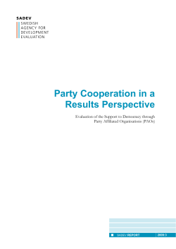 Party Cooperation in a Results Perspective