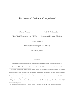 Factions and Political Competition