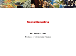 Capital Budgeting Process
