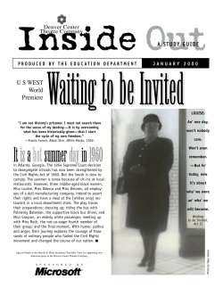 It isa hotsummerdayin 1960 - Denver Center for the Performing Arts