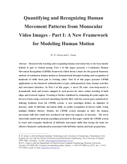 Quantifying and Recognizing Human Movement Patterns from