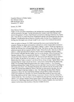 donald berg - Stamford Firefighters Local 786