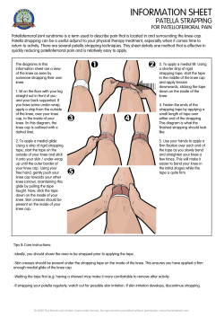 Patella Strapping - Family Physical Therapy