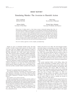 Simulating Murder: The Aversion to Harmful Action
