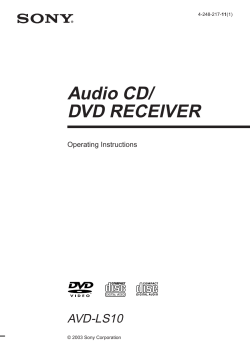 Audio CD/ DVD RECEIVER