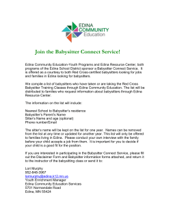 Join the Babysitter Connect Service!