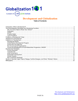 Development and Globalization