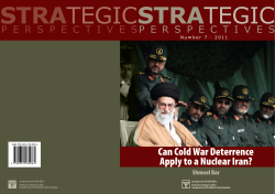 Can Cold War Deterrence Apply to a Nuclear Iran?