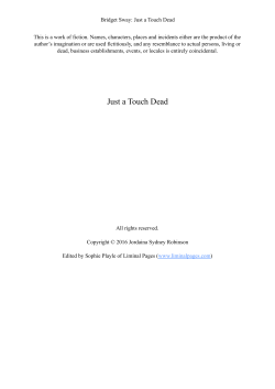 Just a Touch Dead - Jordaina Sydney Robinson