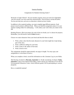Reading List - Saint Gregory`s School