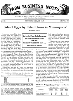 Sale of Eggs by Retail Stores in Minneapolis 1