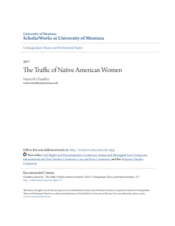 The Traffic of Native American Women