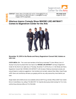 Hilarious Improv Comedy Show WHOSE LIVE ANYWAY? Comes to