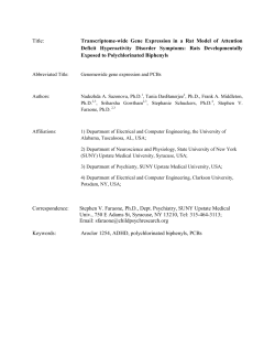 Title: Transcriptome-wide Gene Expression in a Rat Model of