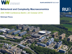 Behavioral and Complexity Macroeconomics